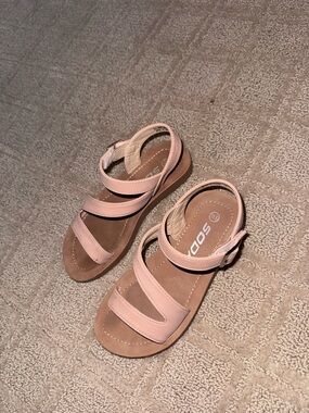 Kids beige SODA Strappy Sandals